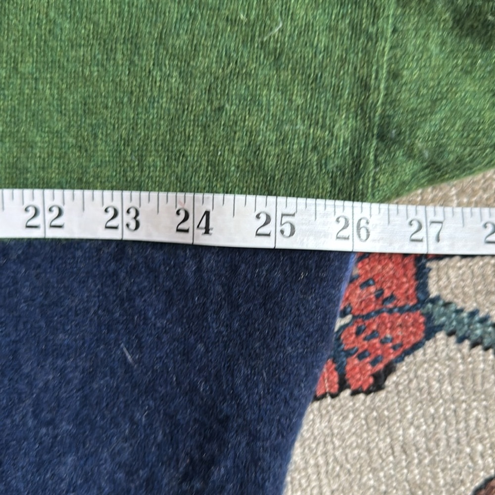 Brora 100% Women’s Cashmere Green and Navy Sweater, size M/L - Picture 8 of 12